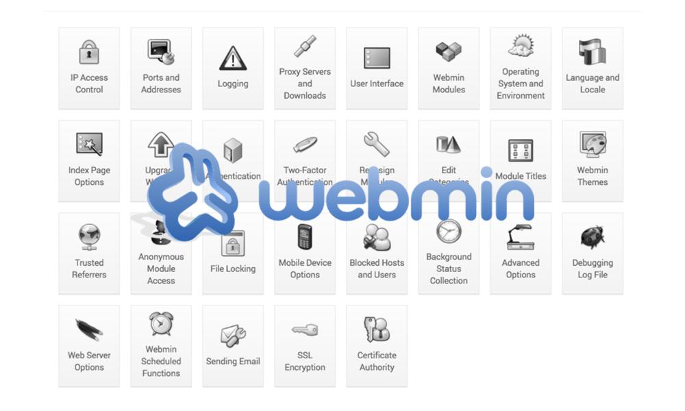 what is webmin control panel