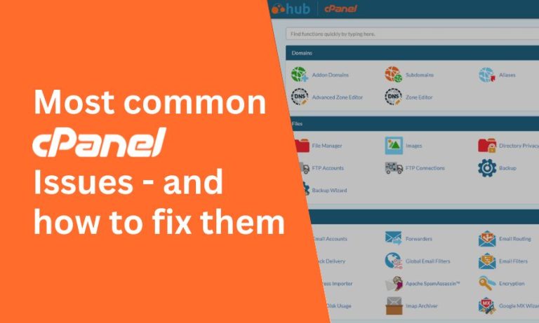 Common Issues with cPanel